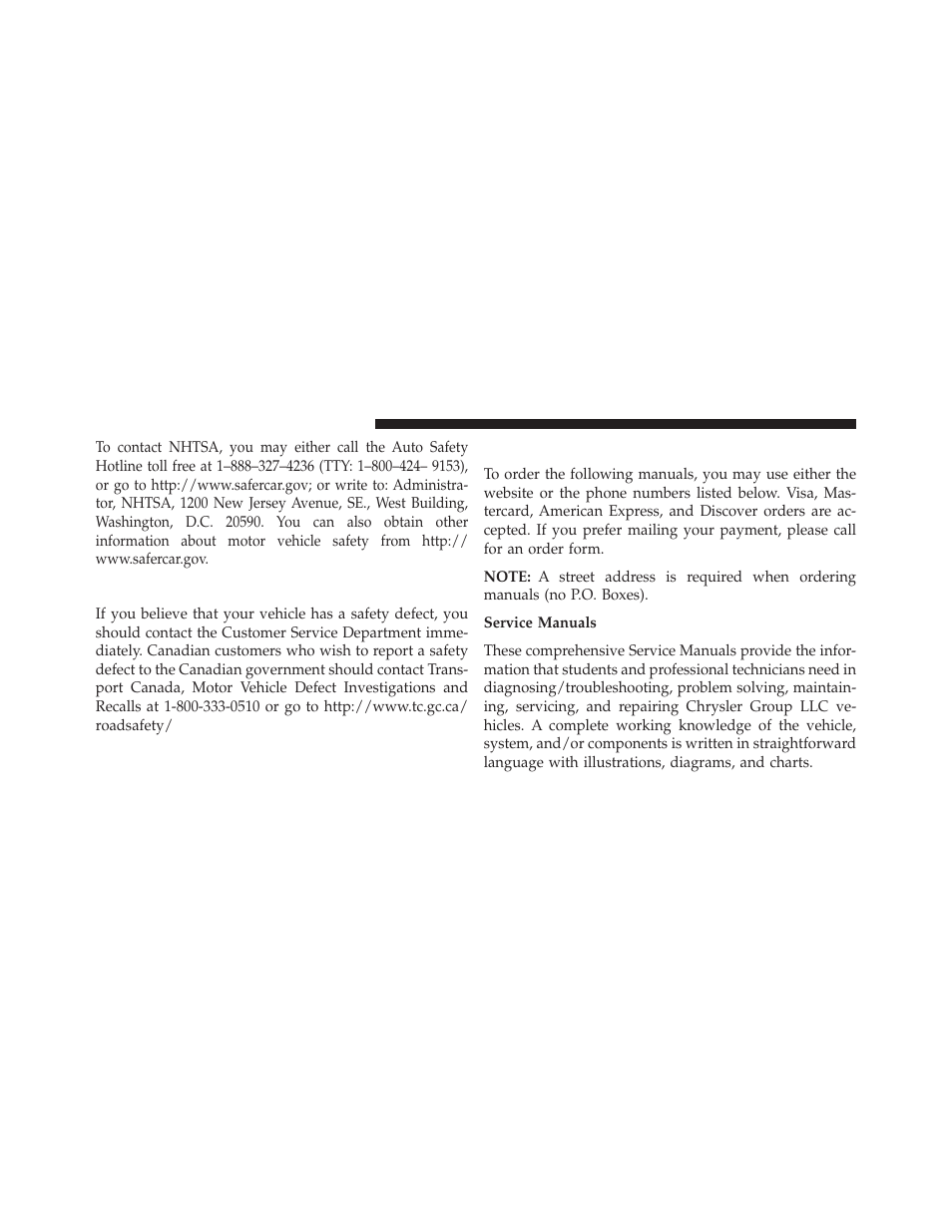 In canada, Publication order forms | Jeep 2013 Wrangler - Owner Manual User Manual | Page 640 / 666