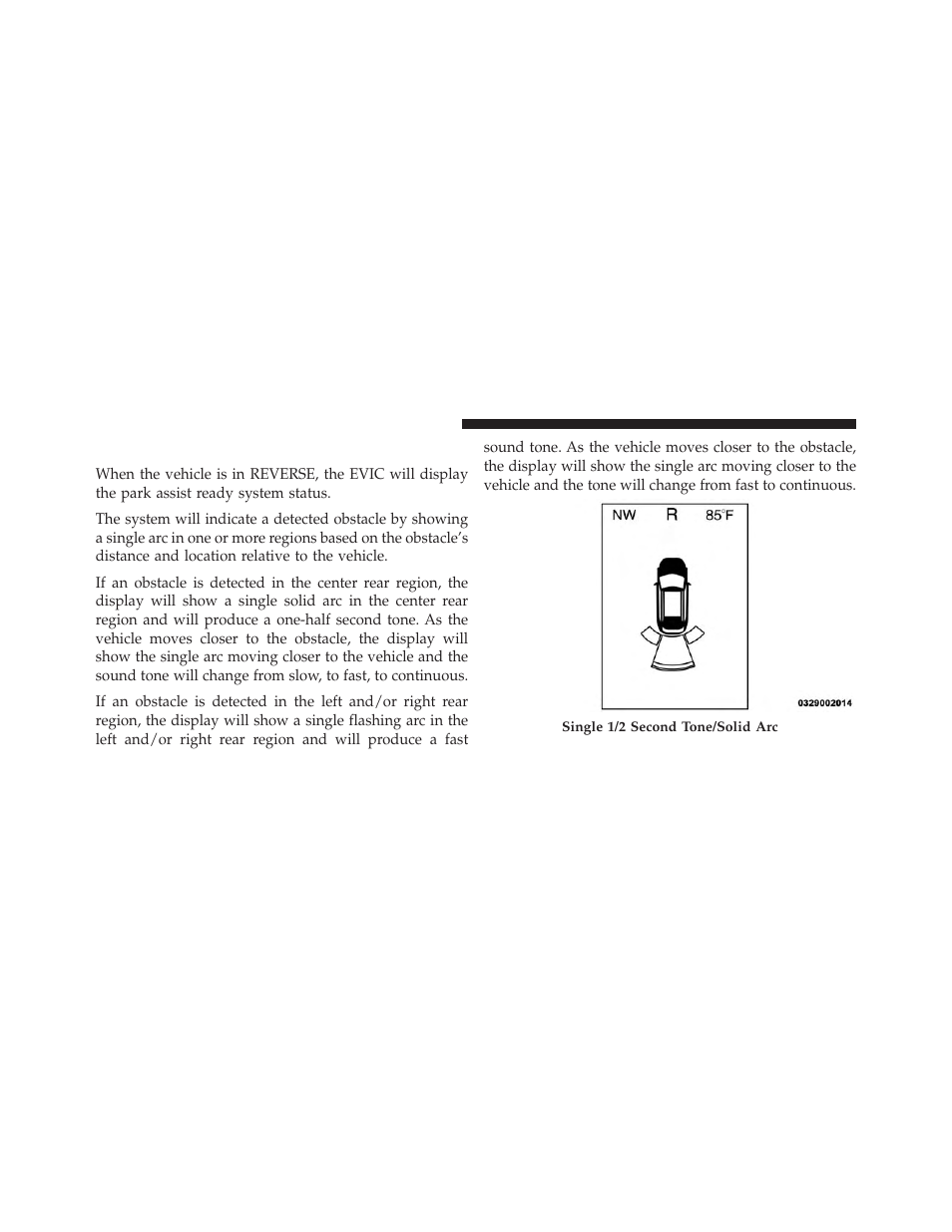 Parksense® display | Jeep 2014 Cherokee - Owner Manual User Manual | Page 236 / 690