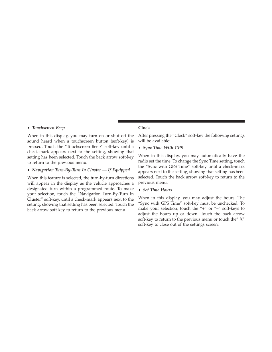 Clock | Jeep 2014 Cherokee - Owner Manual User Manual | Page 376 / 690