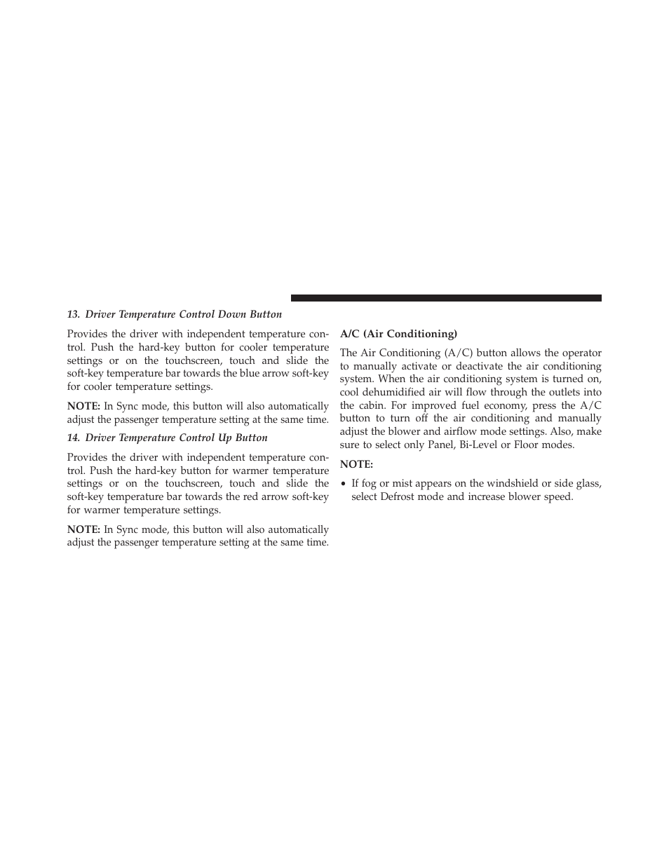 Climate control functions, A/c (air conditioning) | Jeep 2014 Cherokee - Owner Manual User Manual | Page 410 / 690