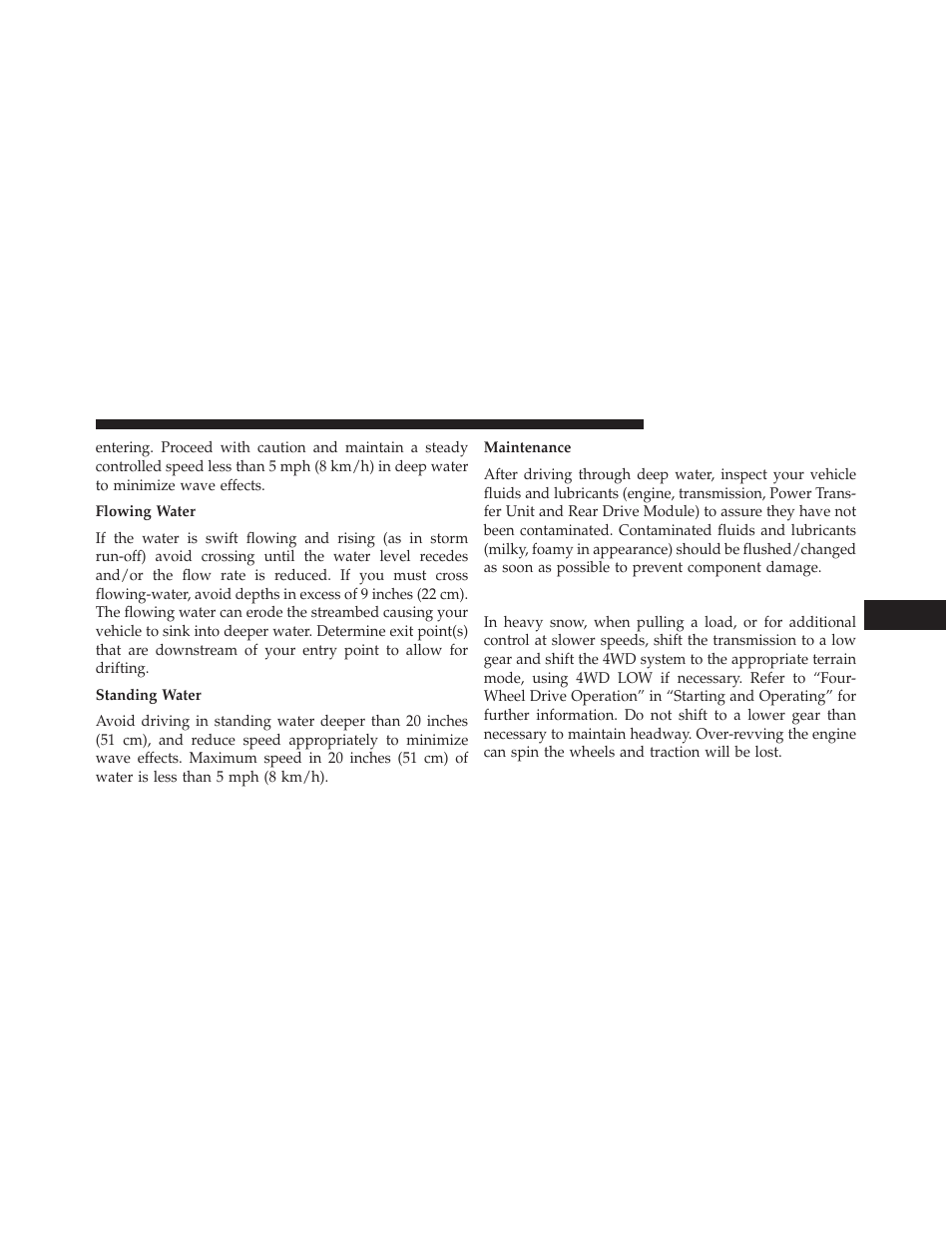 Driving in snow, mud and sand | Jeep 2014 Cherokee - Owner Manual User Manual | Page 449 / 690