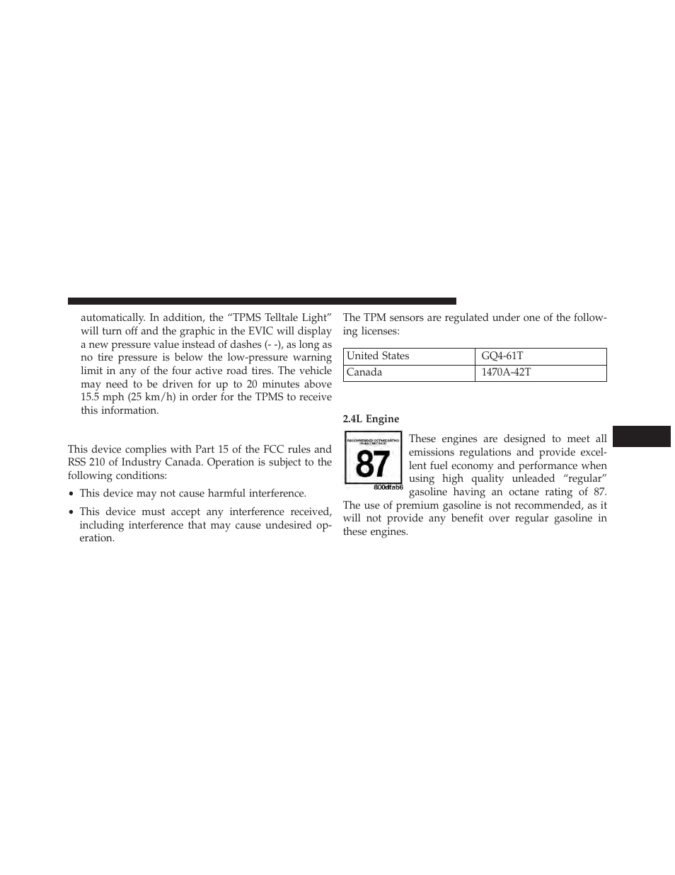 General information, Fuel requirements | Jeep 2014 Cherokee - Owner Manual User Manual | Page 521 / 690