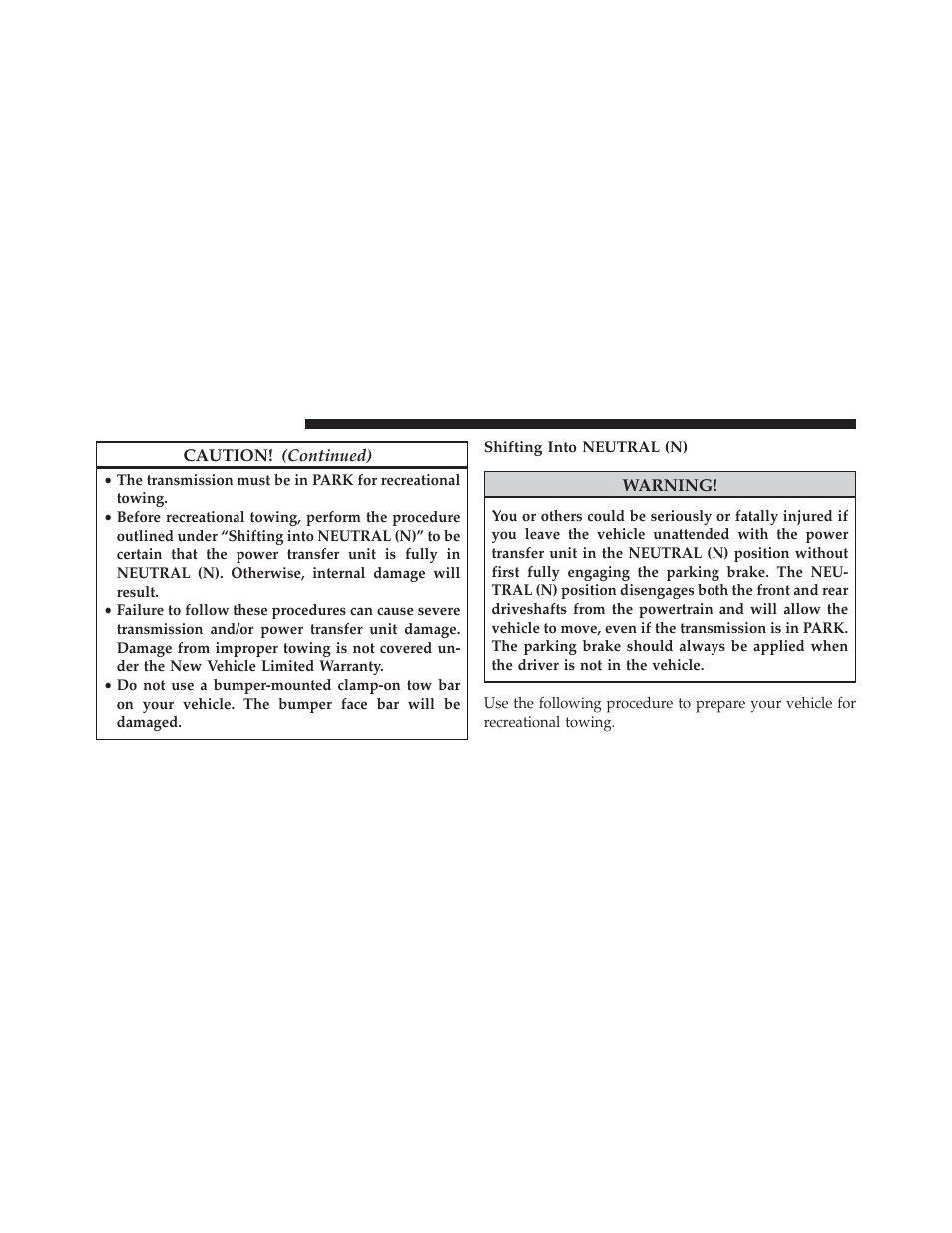 Shifting into neutral (n) | Jeep 2014 Cherokee - Owner Manual User Manual | Page 548 / 690