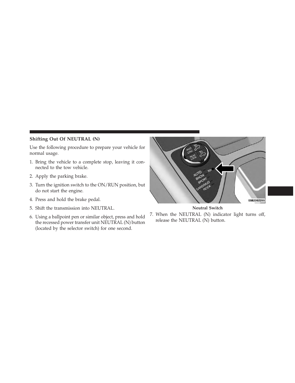 Shifting out of neutral (n) | Jeep 2014 Cherokee - Owner Manual User Manual | Page 551 / 690