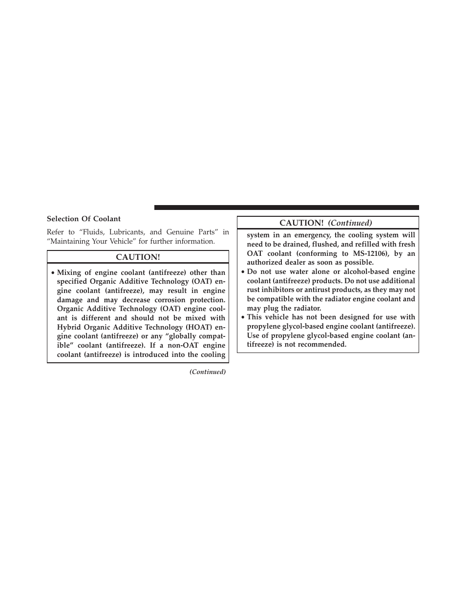 Selection of coolant | Jeep 2014 Cherokee - Owner Manual User Manual | Page 616 / 690