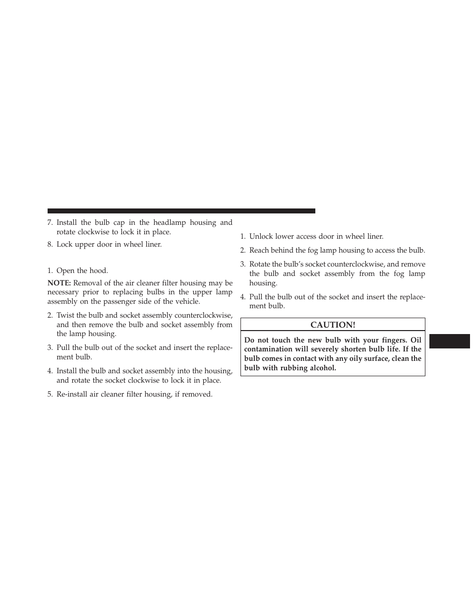 Front turn signals, Front fog lamp | Jeep 2014 Cherokee - Owner Manual User Manual | Page 647 / 690