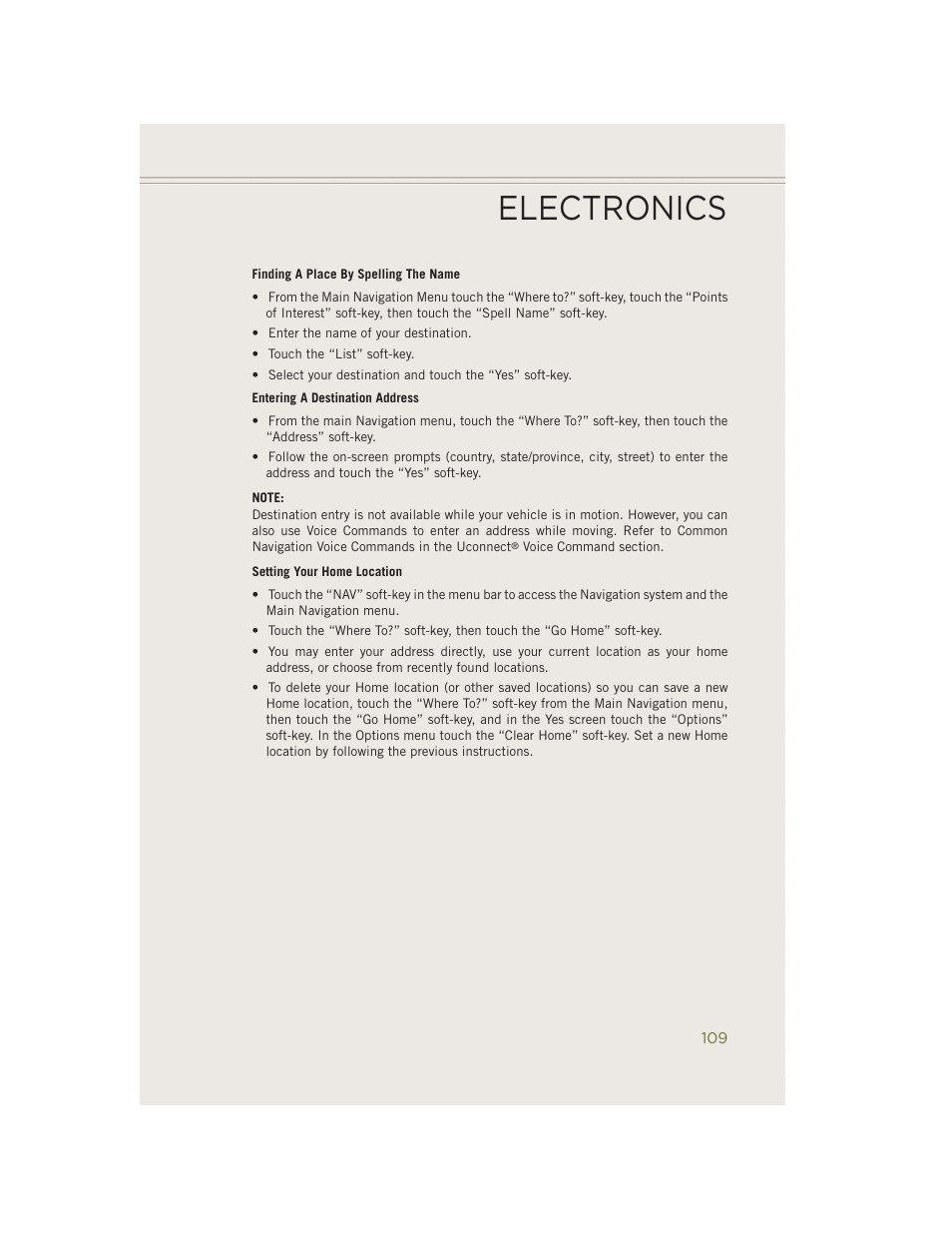 Electronics | Jeep 2014 Cherokee - User Guide User Manual | Page 111 / 204