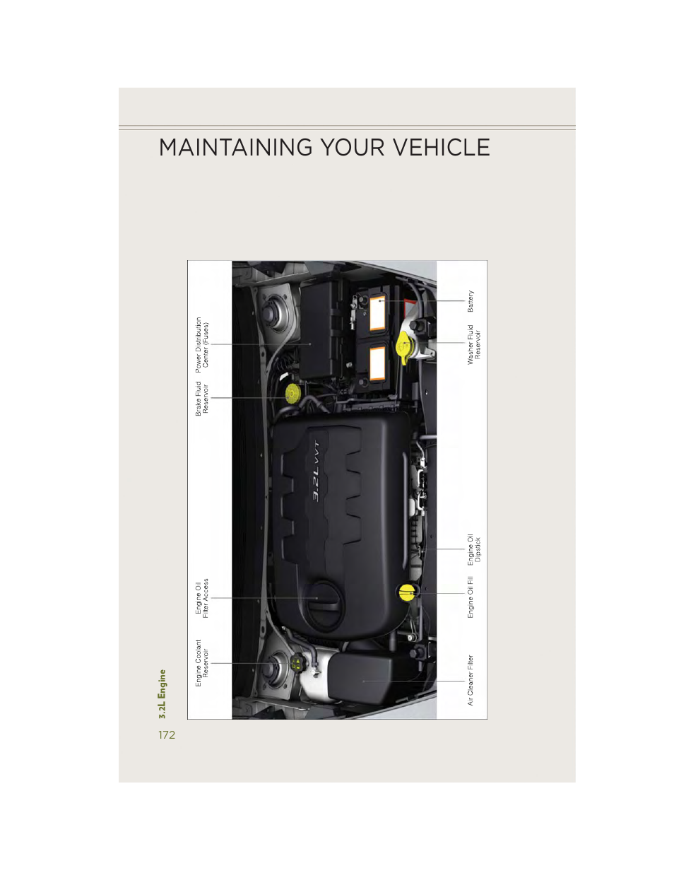 2l engine, Maintaining your vehicle | Jeep 2014 Cherokee - User Guide User Manual | Page 174 / 204