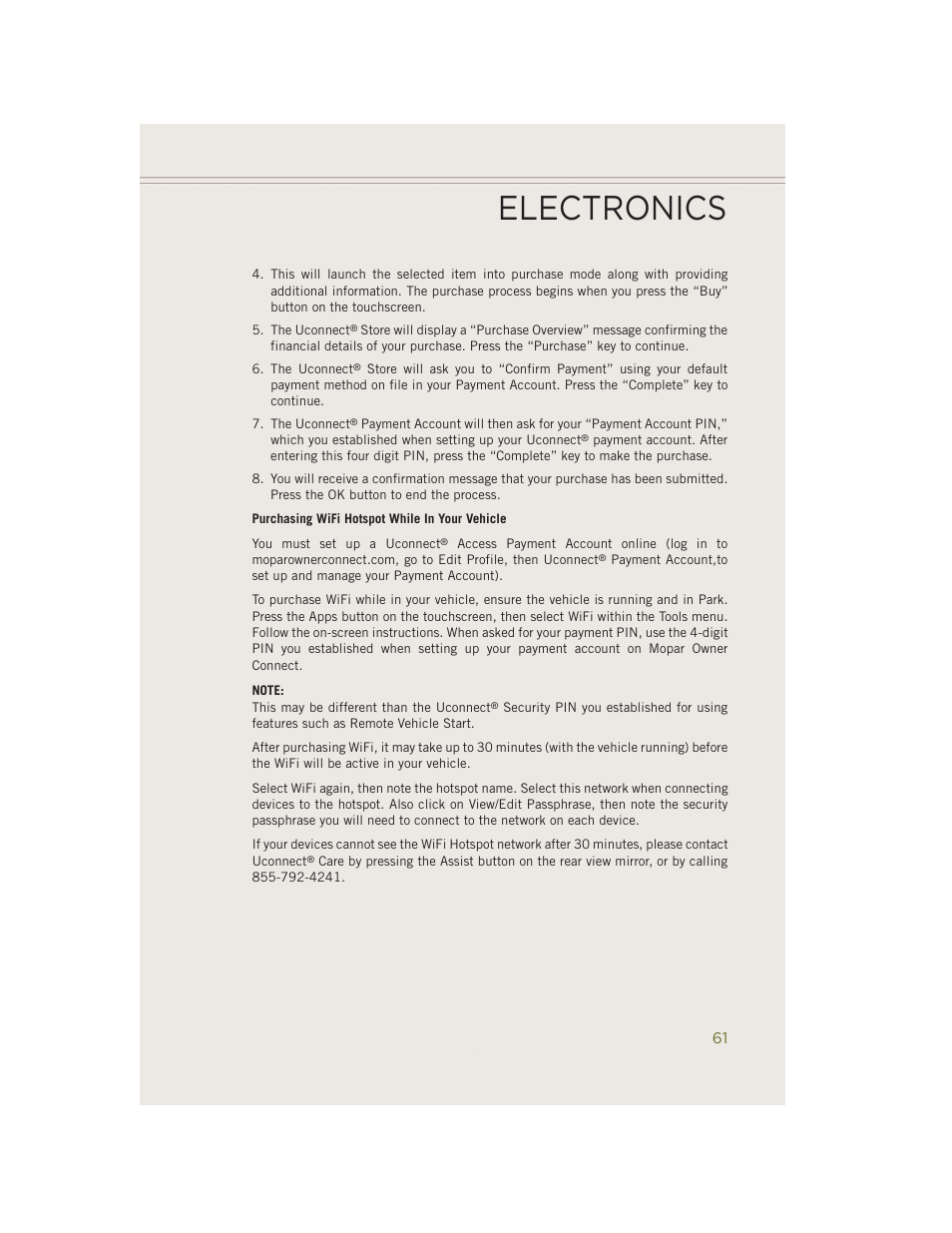 Electronics | Jeep 2014 Cherokee - User Guide User Manual | Page 63 / 204