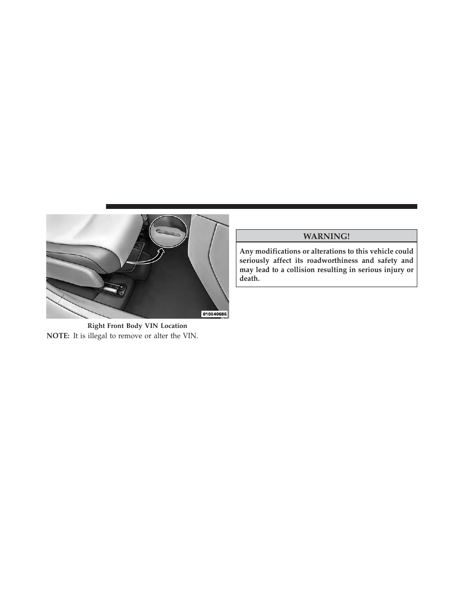 Vehicle modifications/alterations | Jeep 2014 Compass - Owner Manual User Manual | Page 10 / 572