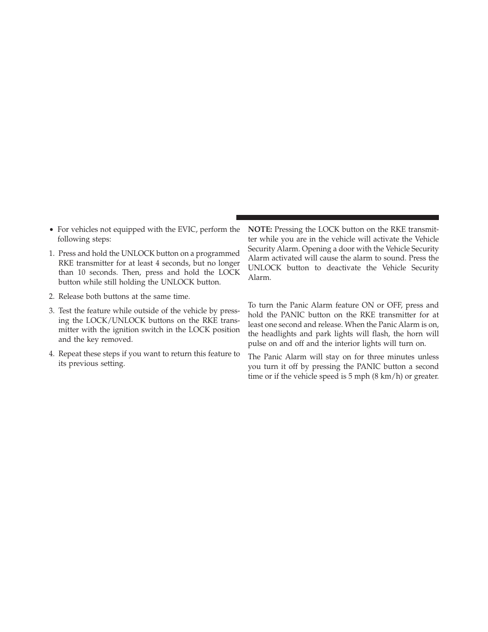 Using the panic alarm | Jeep 2014 Compass - Owner Manual User Manual | Page 26 / 572