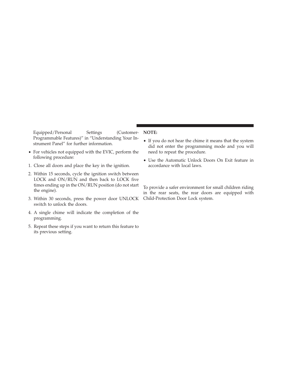 Child-protection door lock system — rear doors, Child-protection door lock, System — rear doors | Jeep 2014 Compass - Owner Manual User Manual | Page 36 / 572