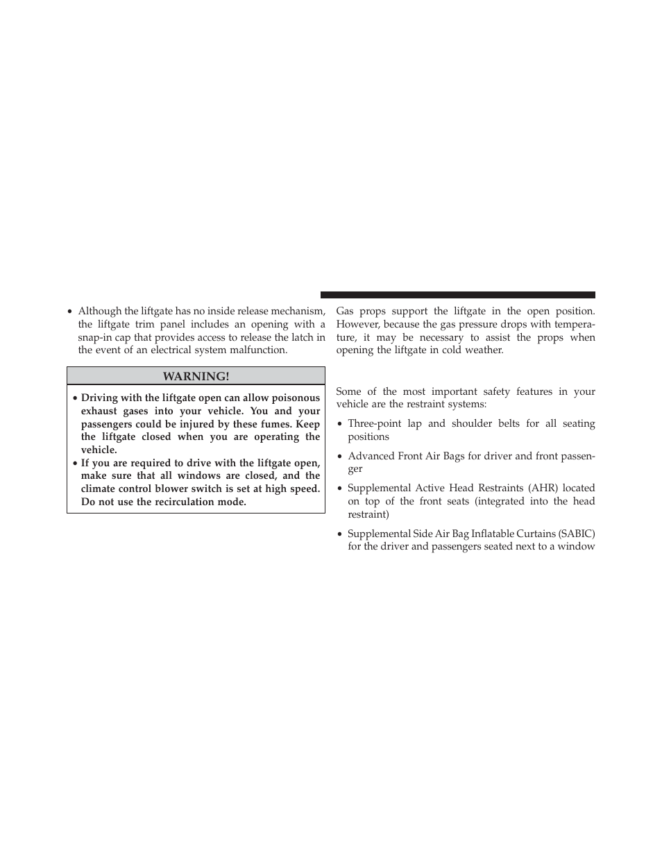 Occupant restraints | Jeep 2014 Compass - Owner Manual User Manual | Page 42 / 572