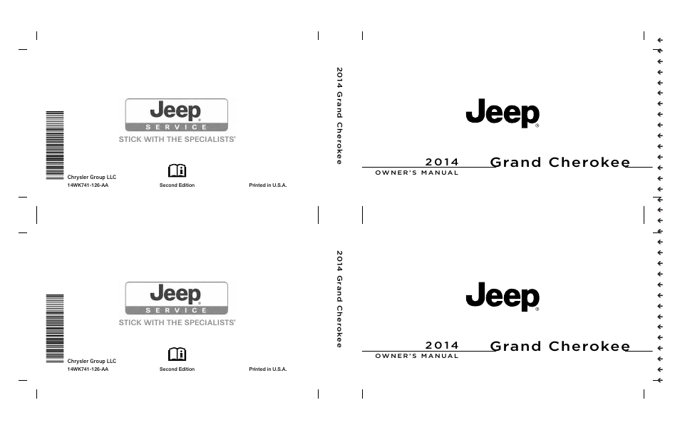 Jeep 2014 Grand Cherokee - Owner Manual User Manual | 674 pages
