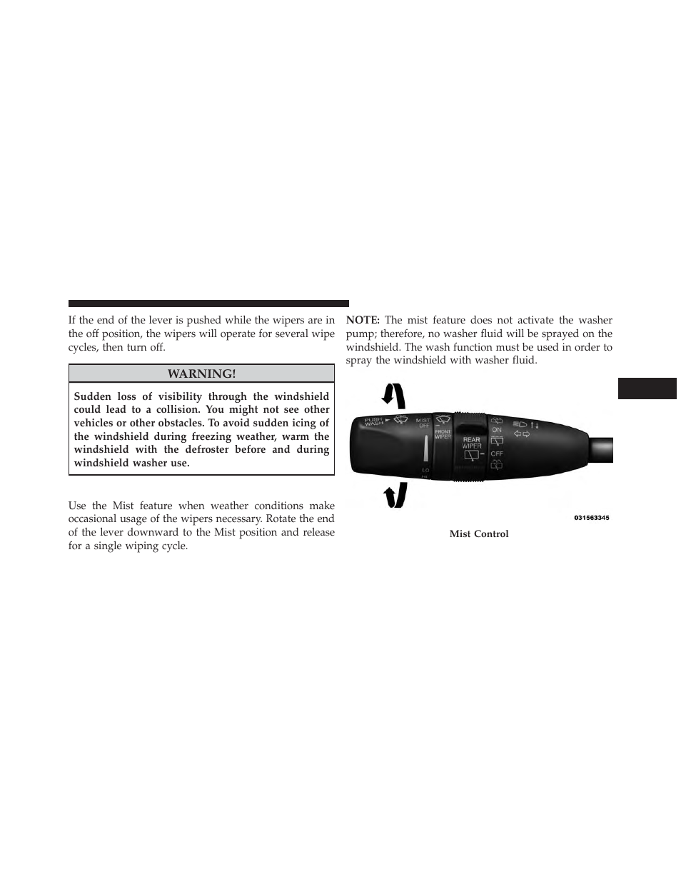 Mist | Jeep 2014 Grand Cherokee - Owner Manual User Manual | Page 179 / 674