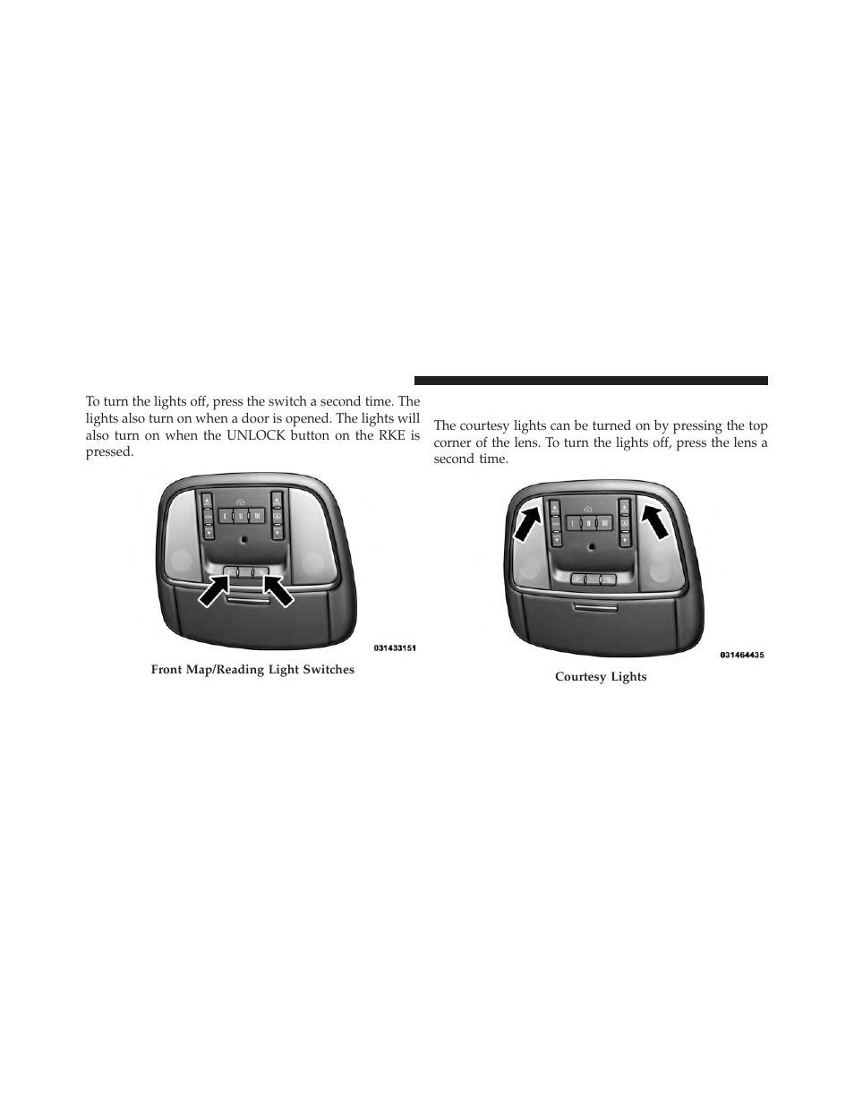 Courtesy lights | Jeep 2014 Grand Cherokee - Owner Manual User Manual | Page 238 / 674