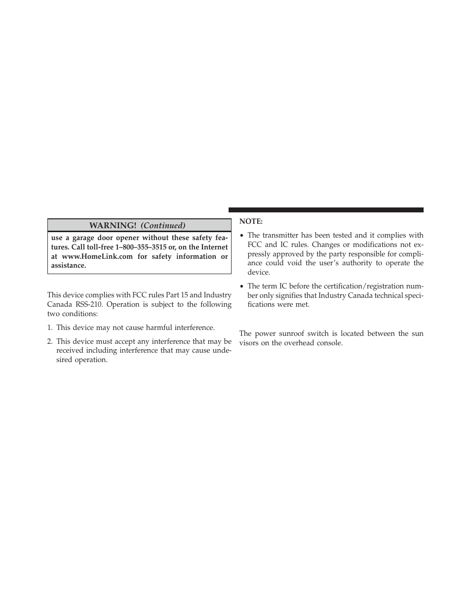 General information, Power sunroof — if equipped | Jeep 2014 Grand Cherokee - Owner Manual User Manual | Page 248 / 674