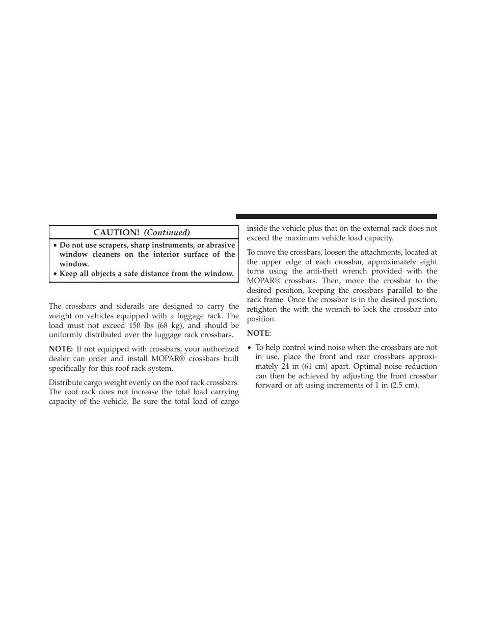 Roof luggage rack — if equipped | Jeep 2014 Grand Cherokee - Owner Manual User Manual | Page 276 / 674