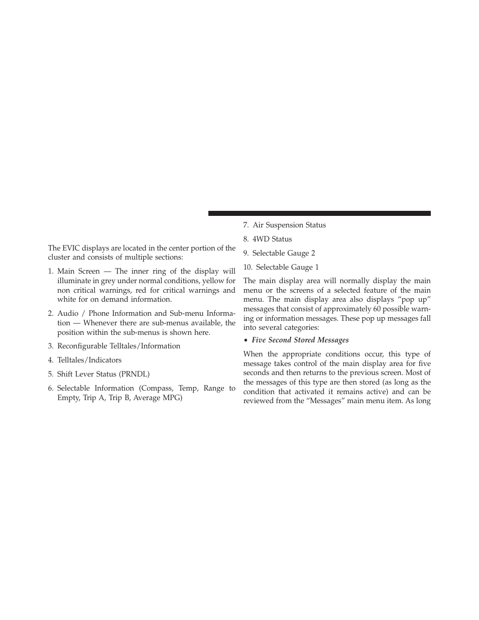 Electronic vehicle information center (evic), Displays | Jeep 2014 Grand Cherokee - Owner Manual User Manual | Page 296 / 674