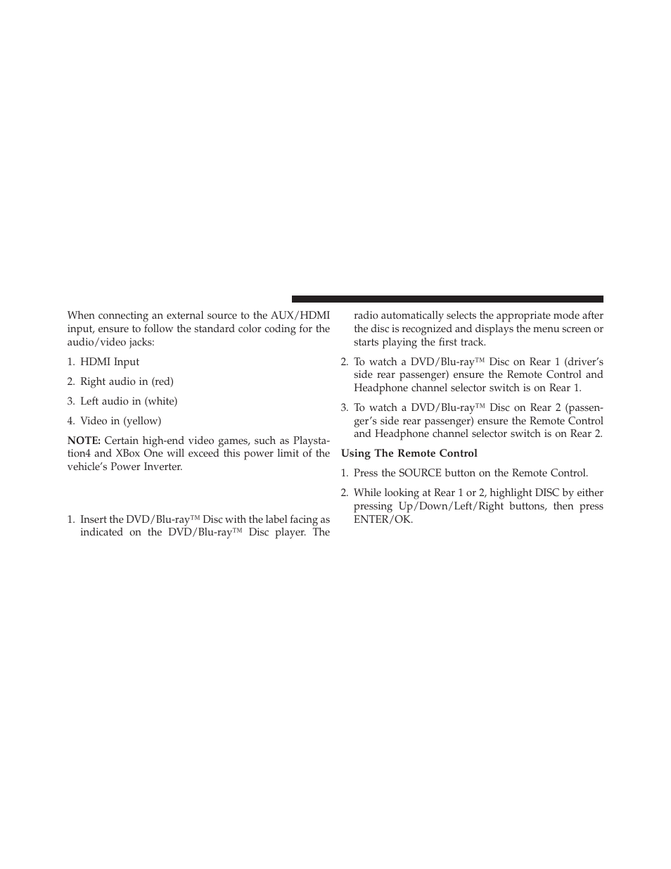 Using the remote control, Play a dvd/blu-ray™ disc using the, Touchscreen radio | Jeep 2014 Grand Cherokee - Owner Manual User Manual | Page 360 / 674