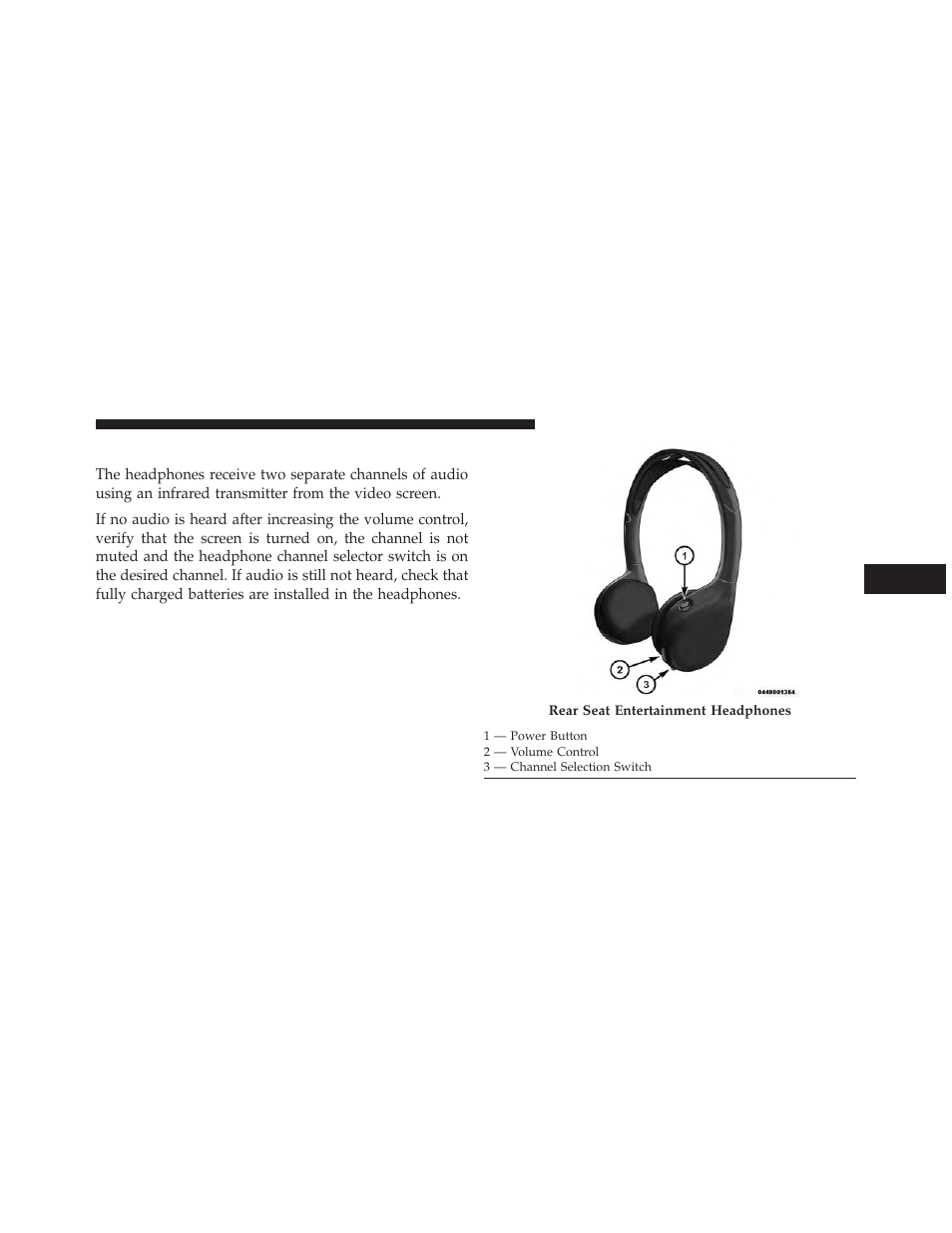 Headphones operation | Jeep 2014 Grand Cherokee - Owner Manual User Manual | Page 365 / 674
