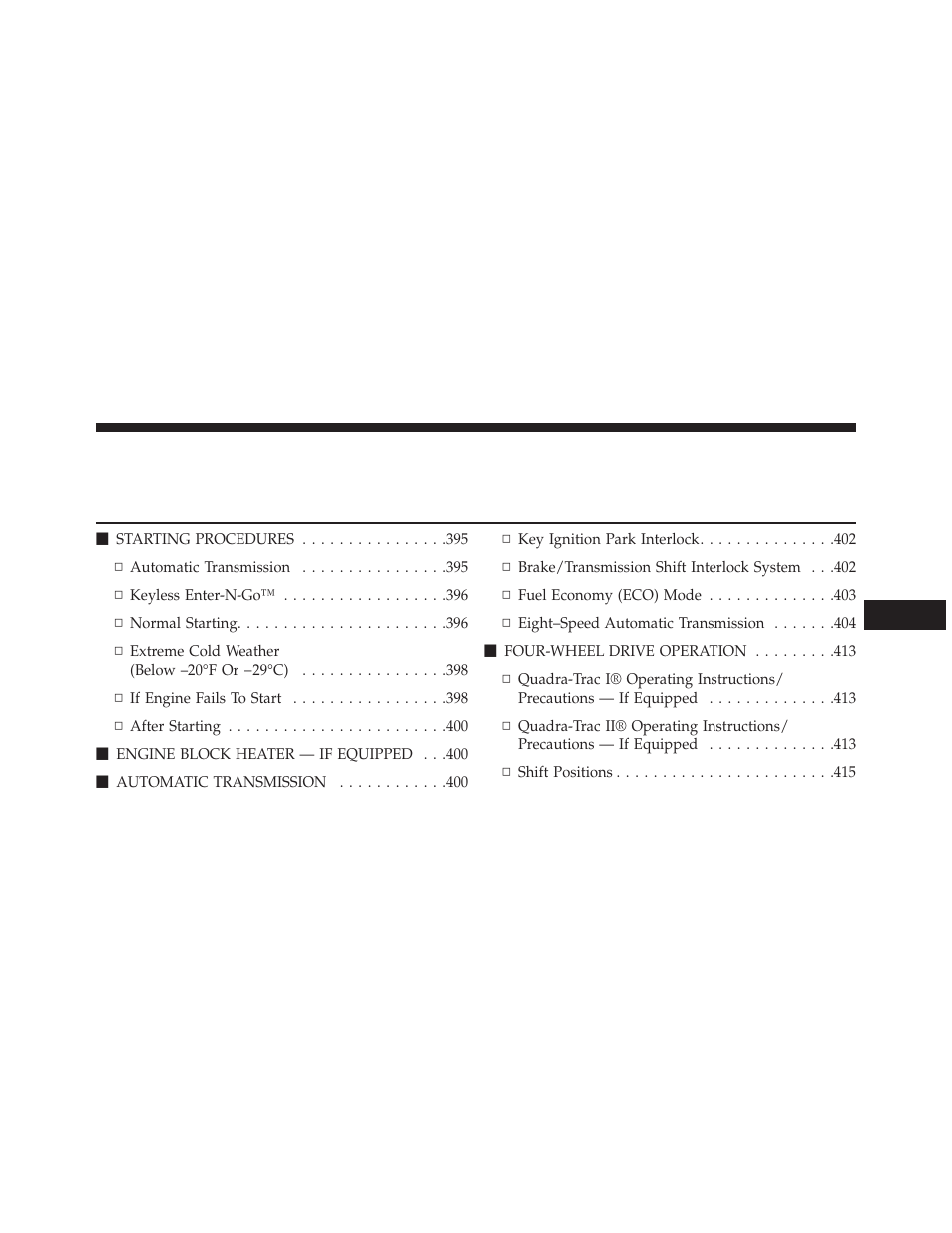 Jeep 2014 Grand Cherokee - Owner Manual User Manual | Page 391 / 674