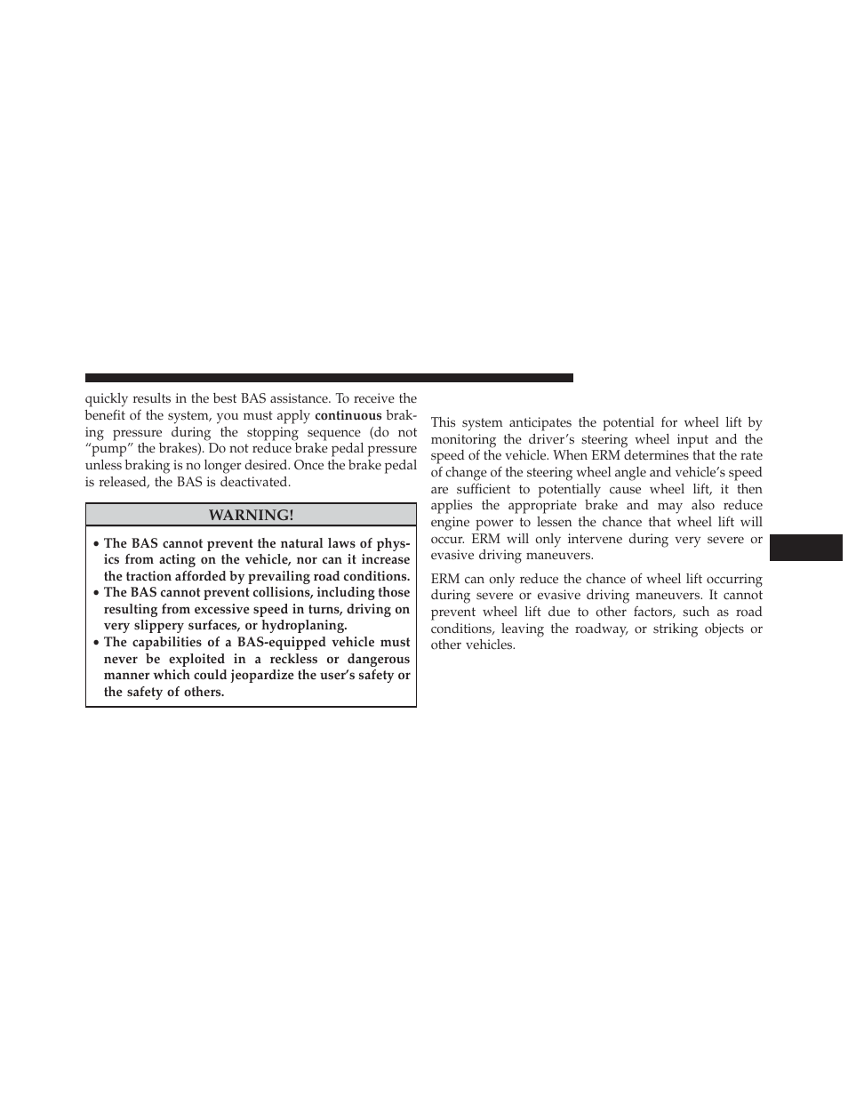 Electronic roll mitigation (erm) | Jeep 2014 Grand Cherokee - Owner Manual User Manual | Page 451 / 674