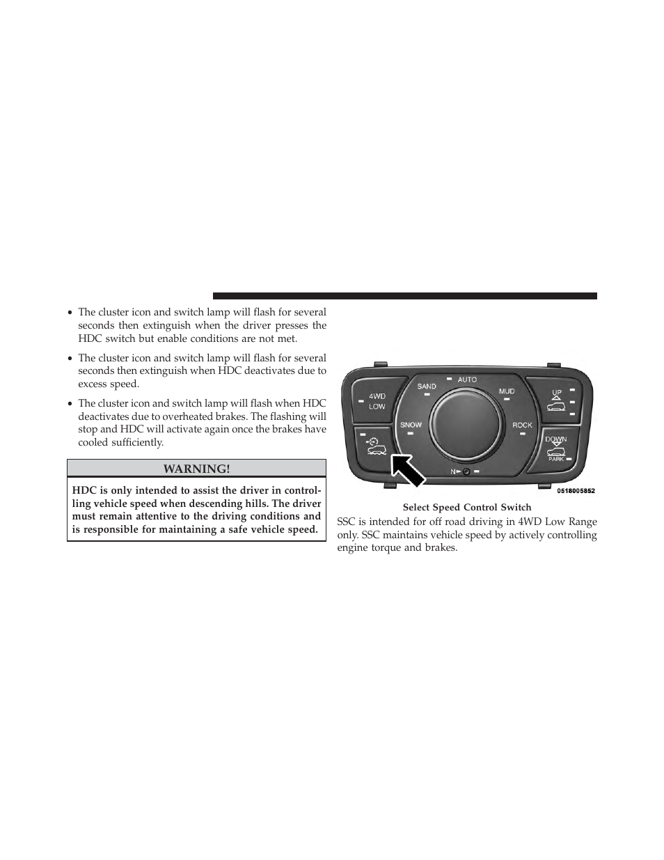 Select speed control (ssc) — if equipped | Jeep 2014 Grand Cherokee - Owner Manual User Manual | Page 462 / 674