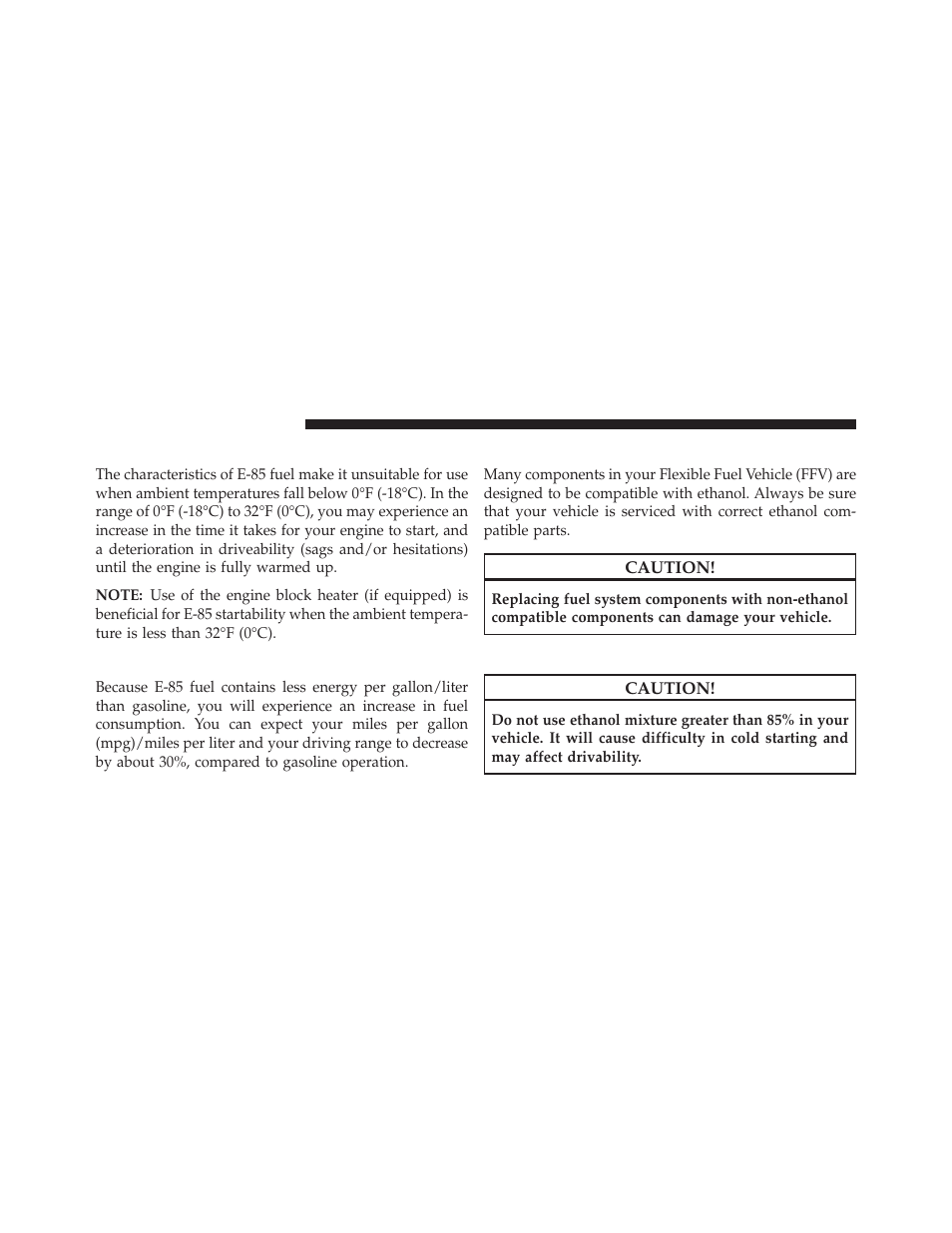 Starting, Cruising range, Replacement parts | Maintenance | Jeep 2014 Grand Cherokee - Owner Manual User Manual | Page 508 / 674