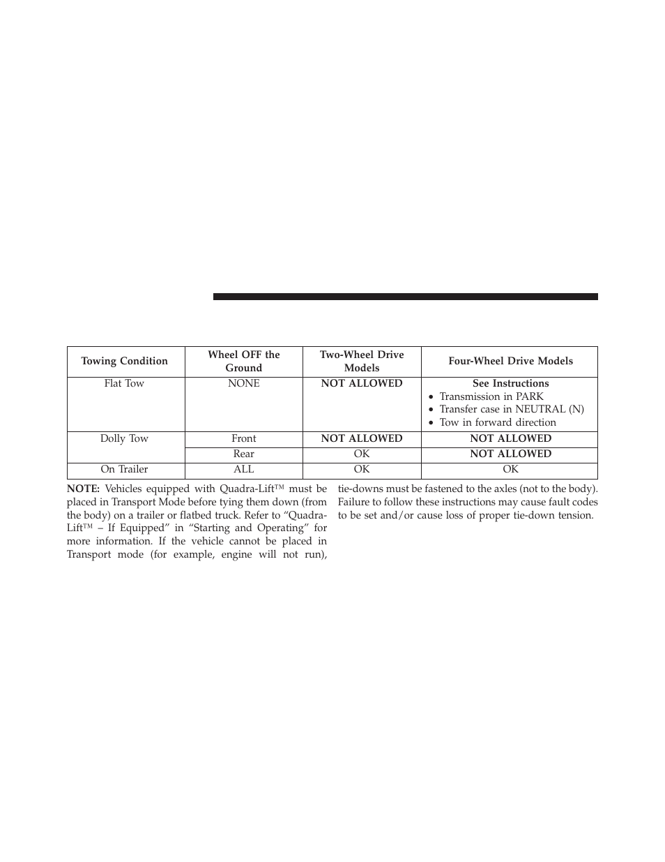 Recreational towing (behind motorhome, etc.), Towing this vehicle behind another vehicle, Recreational towing (behind | Motorhome, etc.) | Jeep 2014 Grand Cherokee - Owner Manual User Manual | Page 530 / 674
