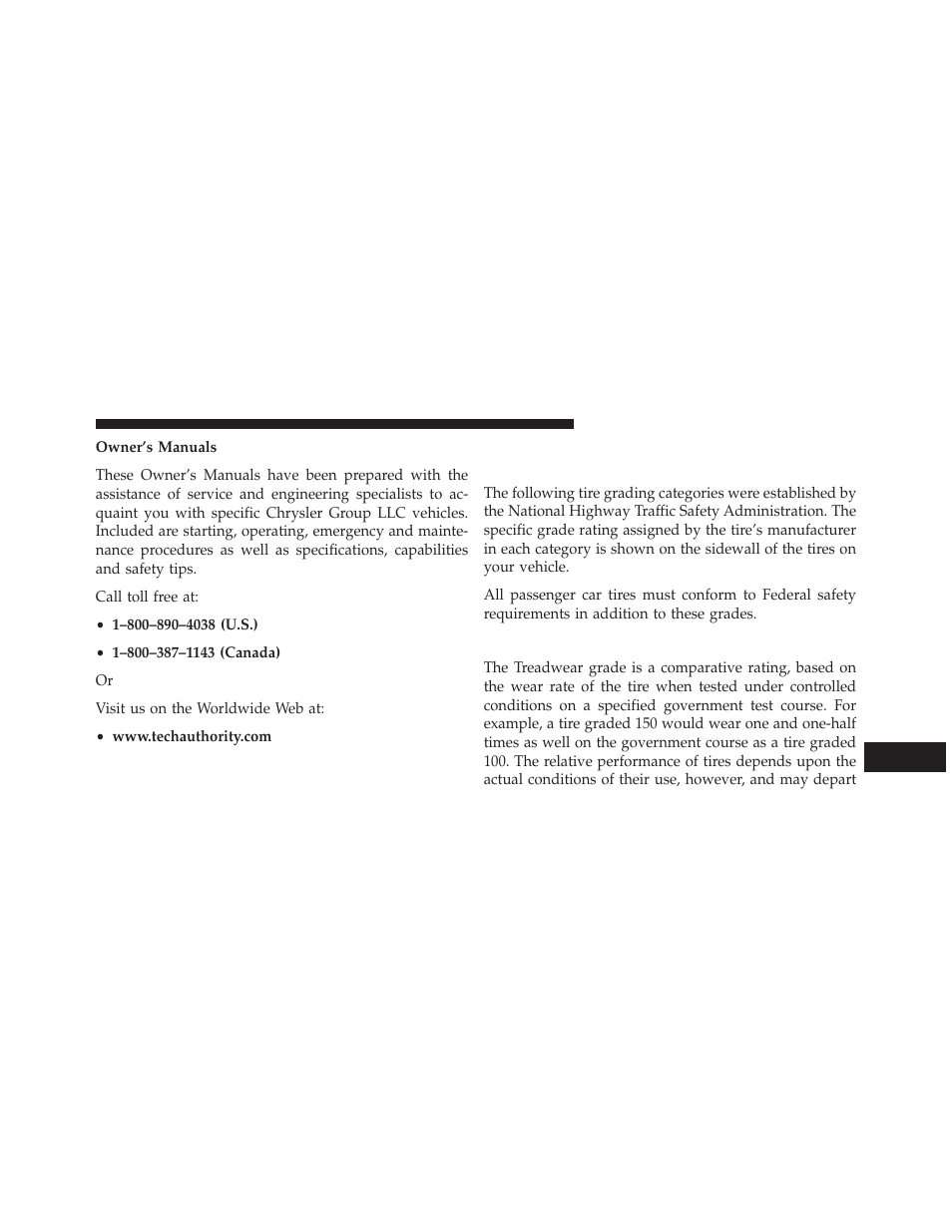 Treadwear, Department of transportation uniform, Tire quality grades | Jeep 2014 Grand Cherokee - Owner Manual User Manual | Page 649 / 674