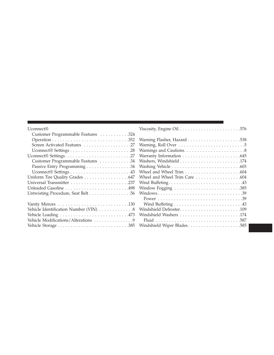 Jeep 2014 Grand Cherokee - Owner Manual User Manual | Page 671 / 674
