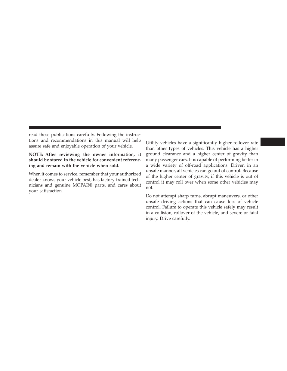 Rollover warning | Jeep 2014 Grand Cherokee - Owner Manual User Manual | Page 7 / 674