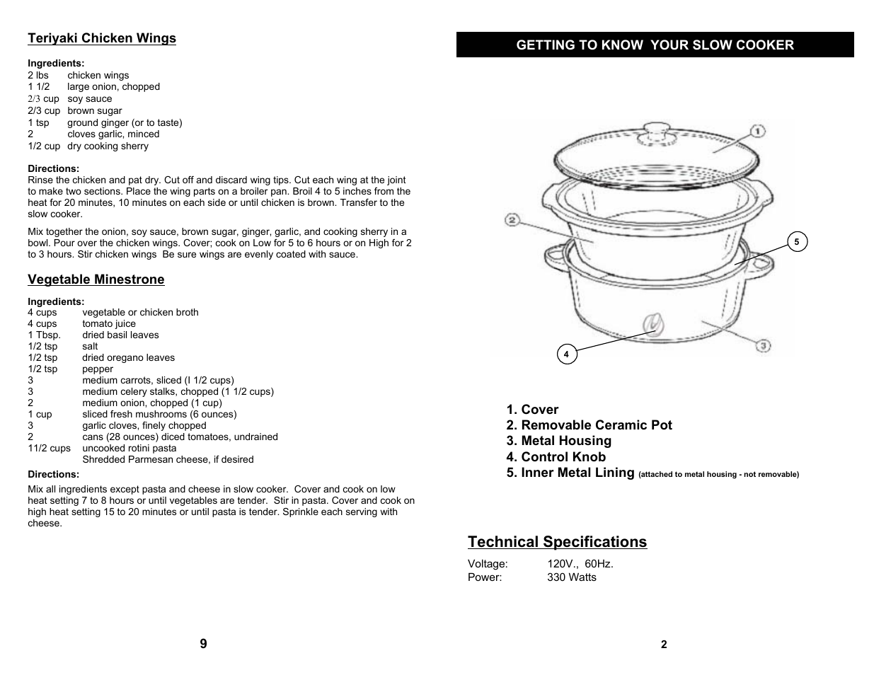 Technical specifications | Bravetti EURO-PRO KC255H User Manual | Page 3 / 6