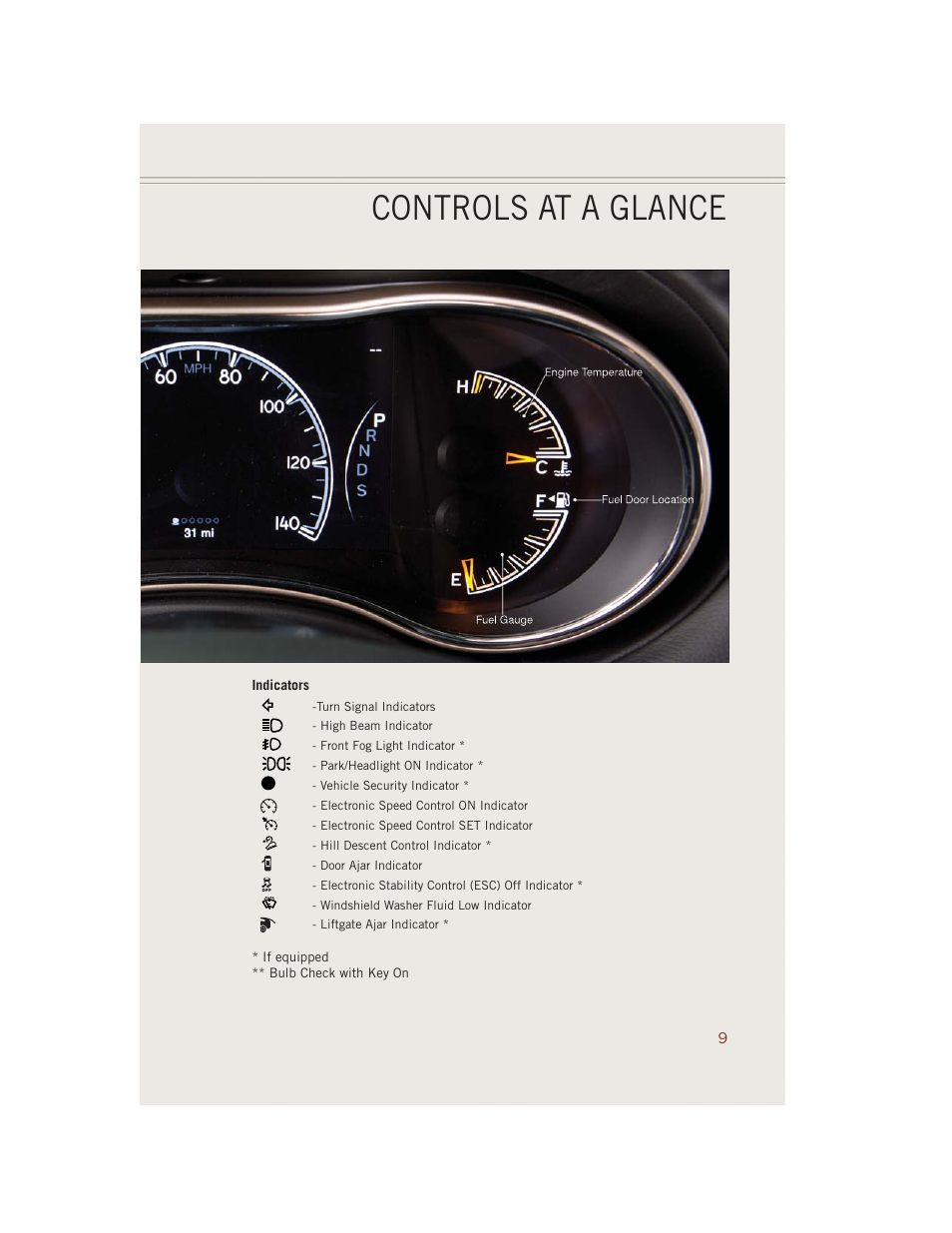 Controls at a glance | Jeep 2014 Grand Cherokee SRT - User Guide User Manual | Page 11 / 220