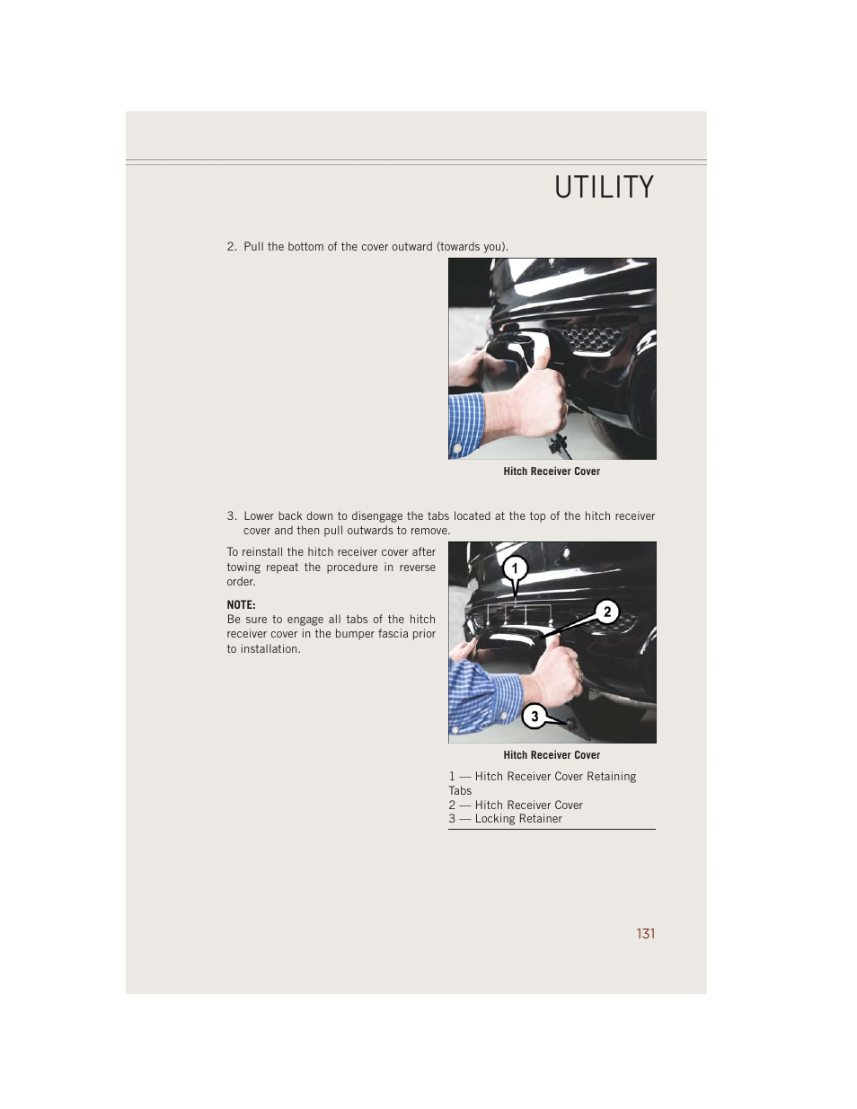 Utility | Jeep 2014 Grand Cherokee SRT - User Guide User Manual | Page 133 / 220