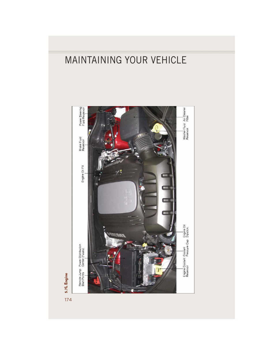 7l engine, Maintaining your vehicle | Jeep 2014 Grand Cherokee SRT - User Guide User Manual | Page 176 / 220
