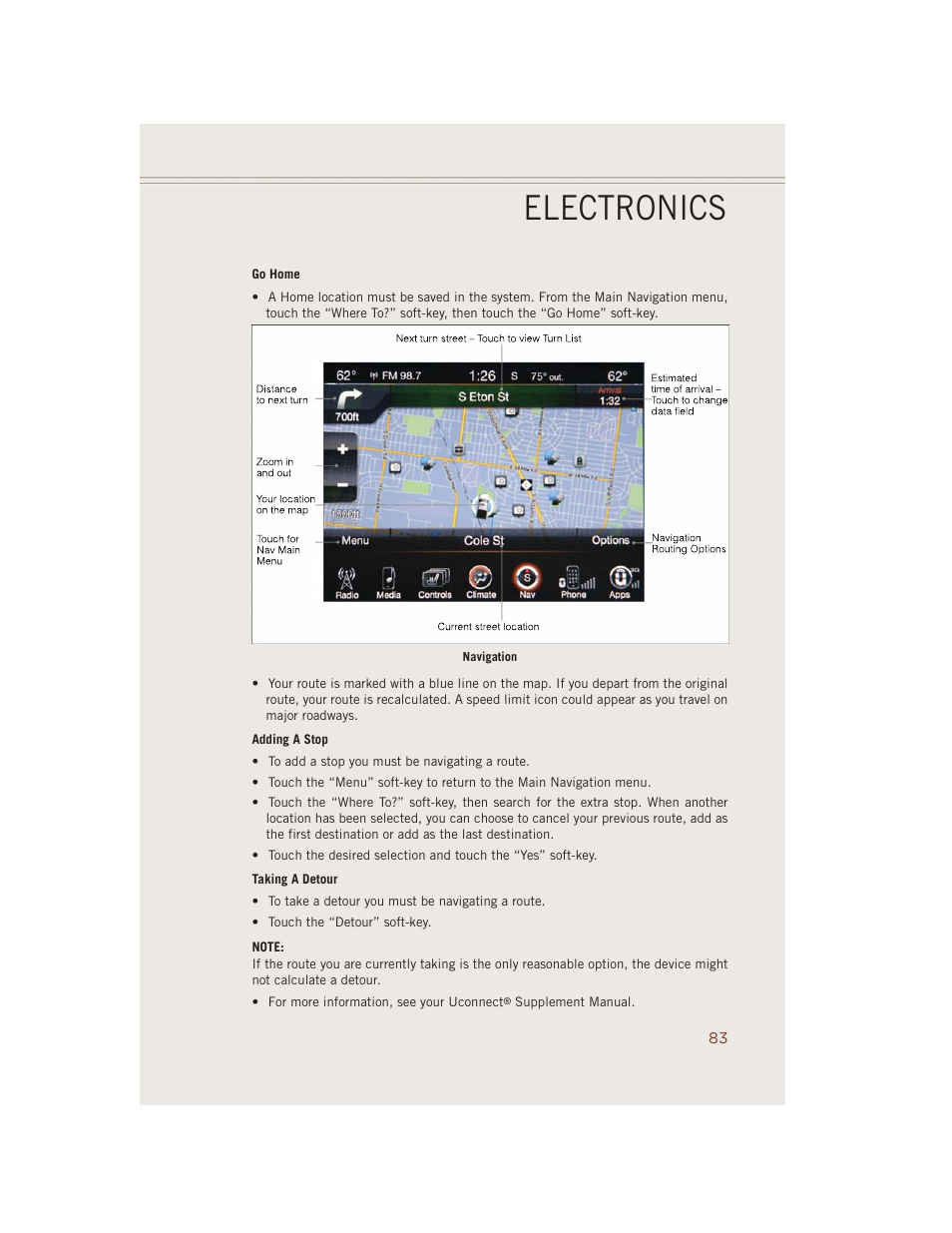 Electronics | Jeep 2014 Grand Cherokee SRT - User Guide User Manual | Page 85 / 220