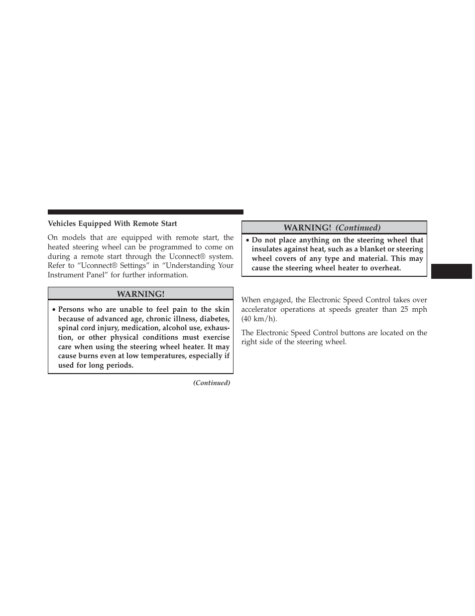 Electronic speed control — if equipped, Electronic speed control, If equipped | Jeep 2014 Grand Cherokee SRT - Owner Manual User Manual | Page 191 / 613