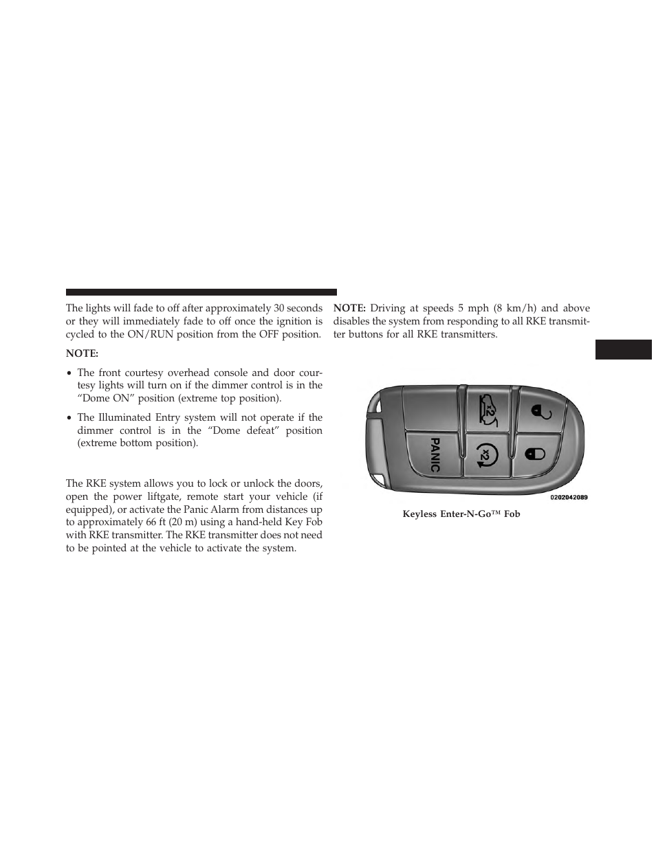Remote keyless entry (rke) | Jeep 2014 Grand Cherokee SRT - Owner Manual User Manual | Page 25 / 613