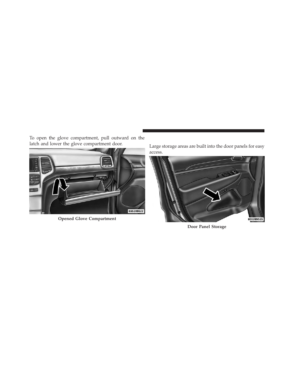 Door storage | Jeep 2014 Grand Cherokee SRT - Owner Manual User Manual | Page 272 / 613