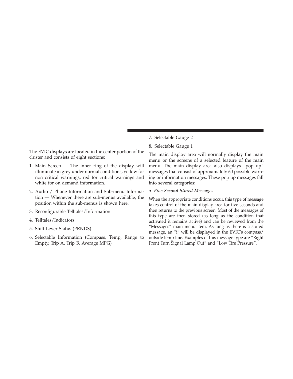 Electronic vehicle information center (evic), Displays | Jeep 2014 Grand Cherokee SRT - Owner Manual User Manual | Page 302 / 613