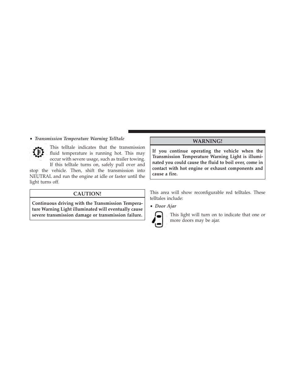 Evic red telltales | Jeep 2014 Grand Cherokee SRT - Owner Manual User Manual | Page 308 / 613
