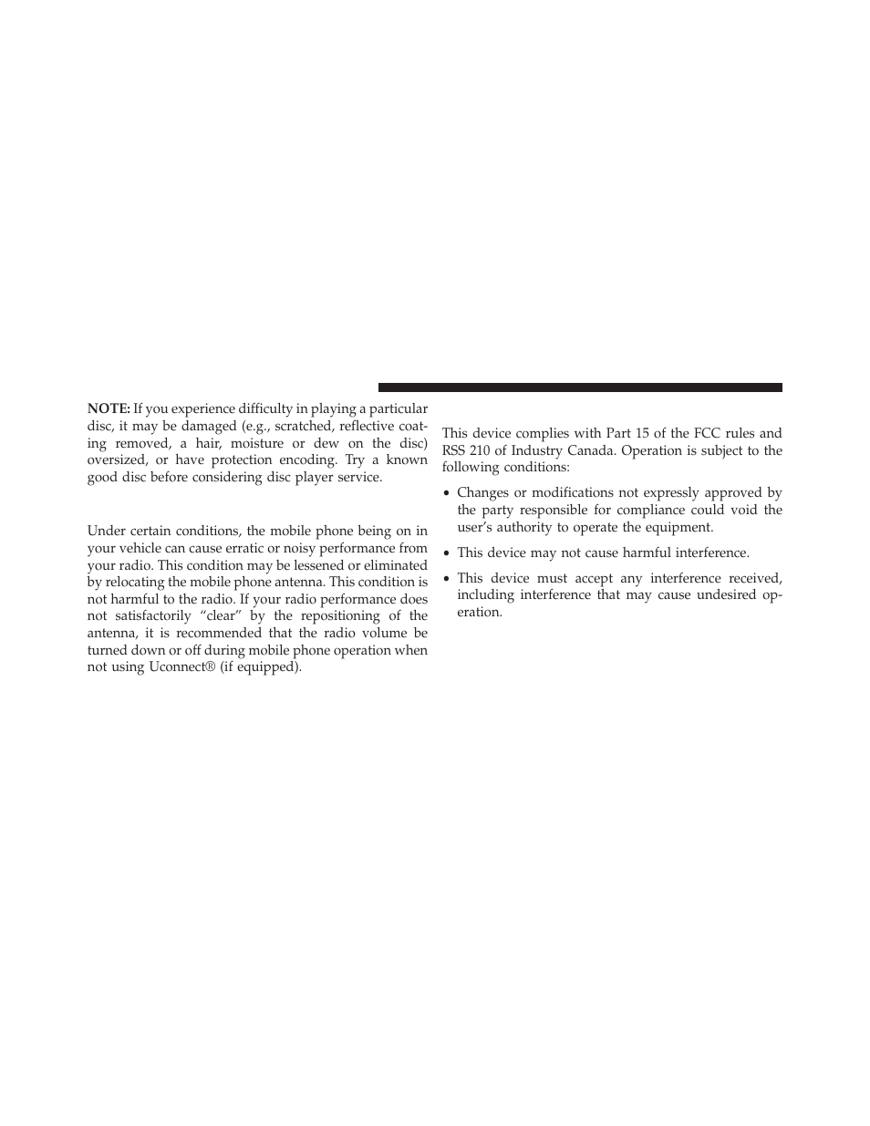 Radio operation and mobile phones, General information | Jeep 2014 Grand Cherokee SRT - Owner Manual User Manual | Page 366 / 613