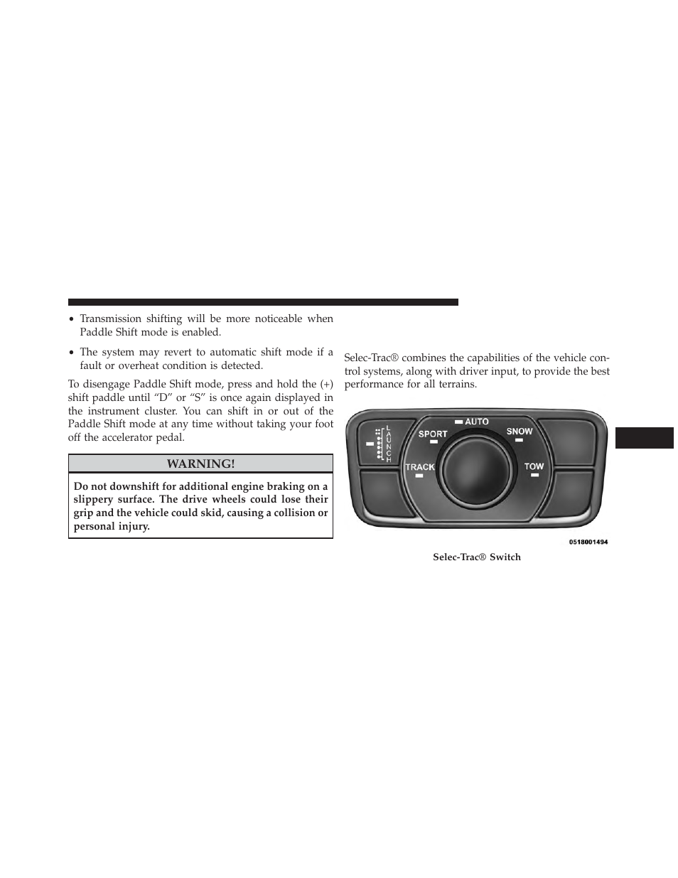 Selec-trac® — if equipped, Description | Jeep 2014 Grand Cherokee SRT - Owner Manual User Manual | Page 401 / 613