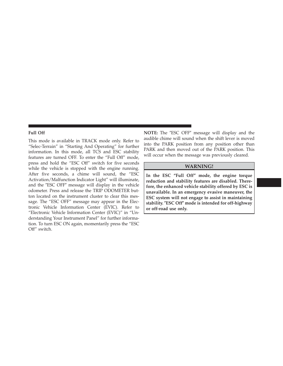 Jeep 2014 Grand Cherokee SRT - Owner Manual User Manual | Page 417 / 613