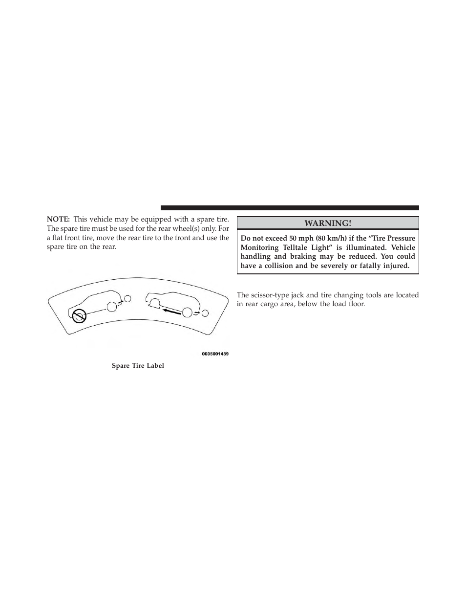 Jack location | Jeep 2014 Grand Cherokee SRT - Owner Manual User Manual | Page 482 / 613