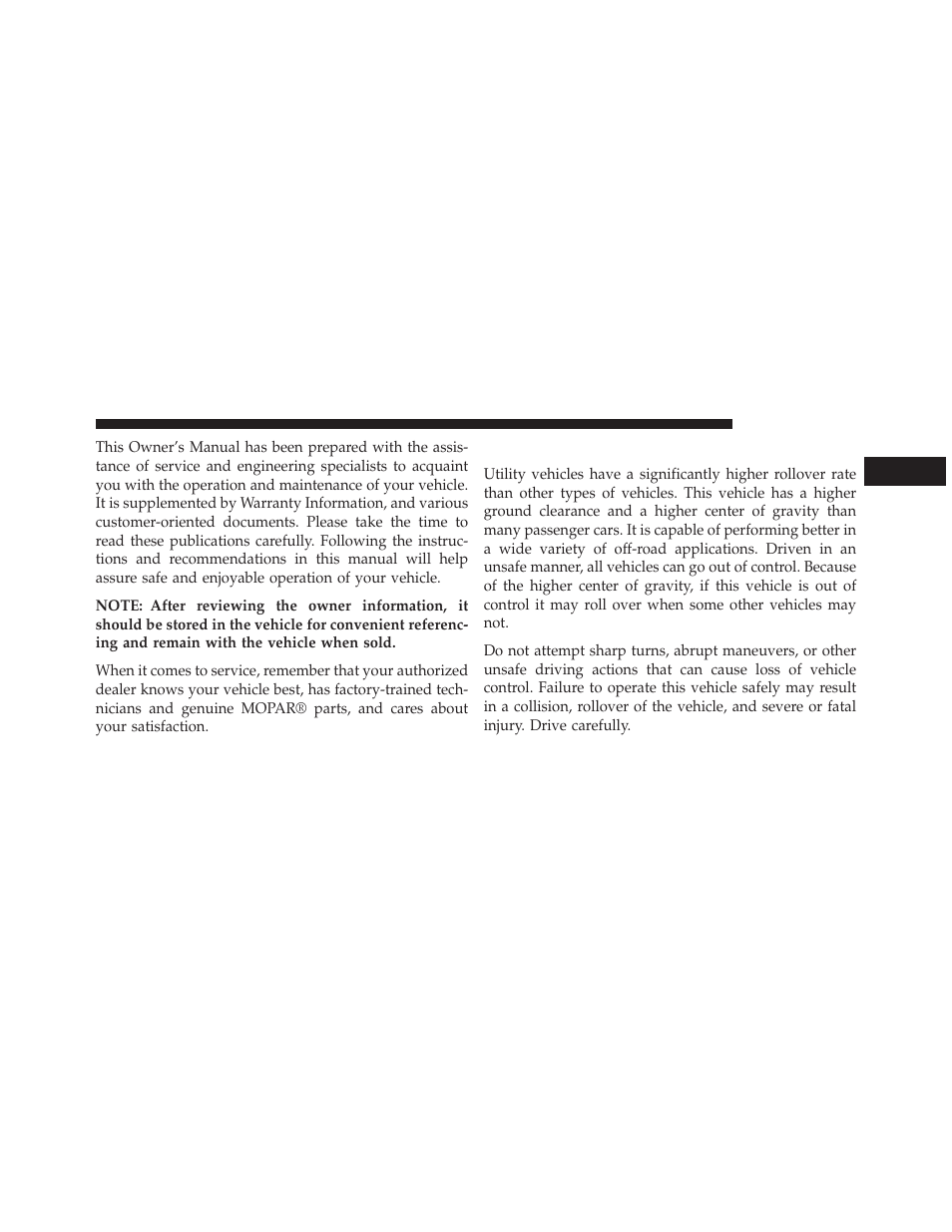 Rollover warning | Jeep 2014 Grand Cherokee SRT - Owner Manual User Manual | Page 7 / 613