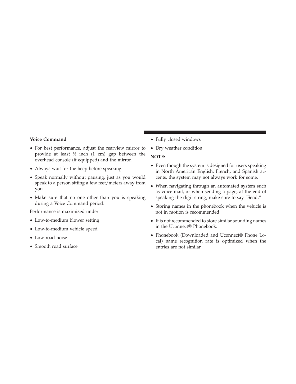 Voice command | Jeep 2014 Patriot - Owner Manual User Manual | Page 134 / 568