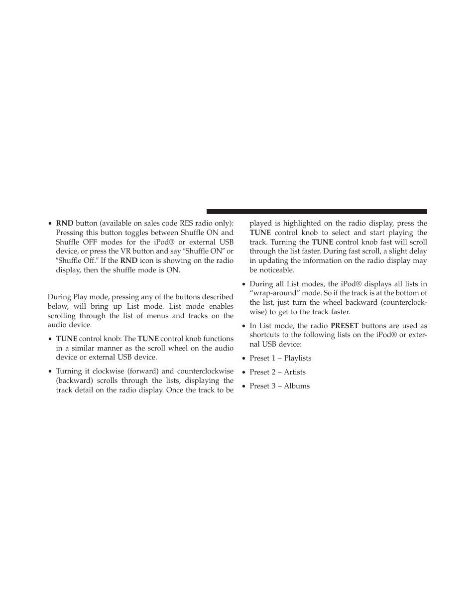 List or browse mode | Jeep 2014 Patriot - Owner Manual User Manual | Page 296 / 568